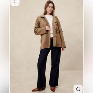 Banana Republic Tan Vegan Reversible Teddy